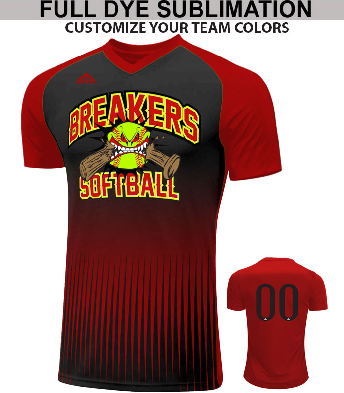 pink custom softball jerseys - full-dye custom softball uniform