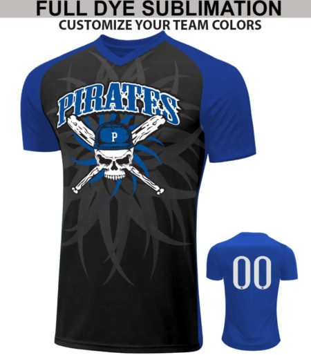 1080 | Pirates Full Dye Sublimation Men’s Custom Softball Jerseys